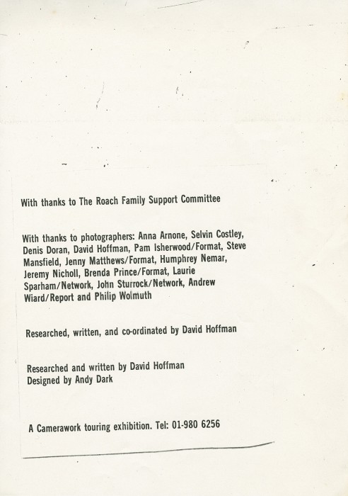 0002469_HalfMoonCamerawork_Document_DenisDoran_ThePoliceTheCommunityAndColinRoach_1983_AcknowledgementsAndCredits02.jpg